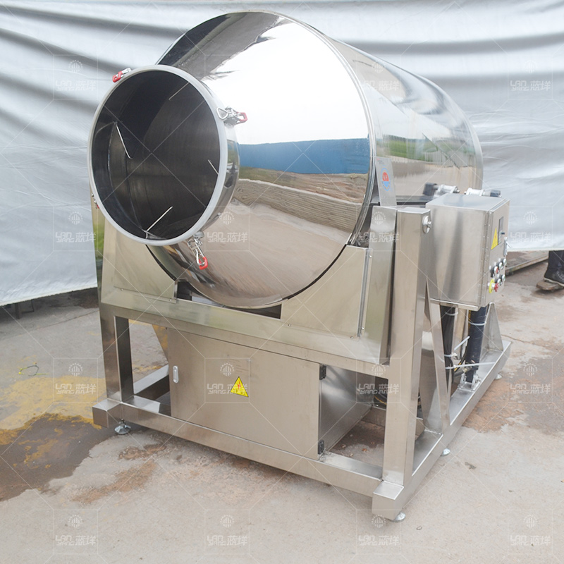 Stainless Steel Mixing Machine Rotary Frying Pan For Sauce/Powder